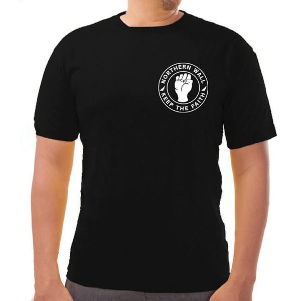 rockcity keep the faith t-shirt black front